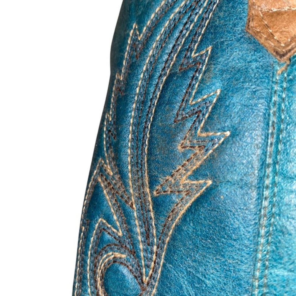 Coconuts by Matisse Western Cowboy Boots Blue Brown 7.5 M 11” Sole - Picture 12 of 16